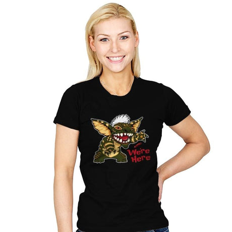 We're Here - Womens T-Shirts RIPT Apparel