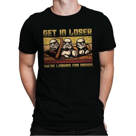 We're looking for Droids - Mens Premium T-Shirts RIPT Apparel Small / Black