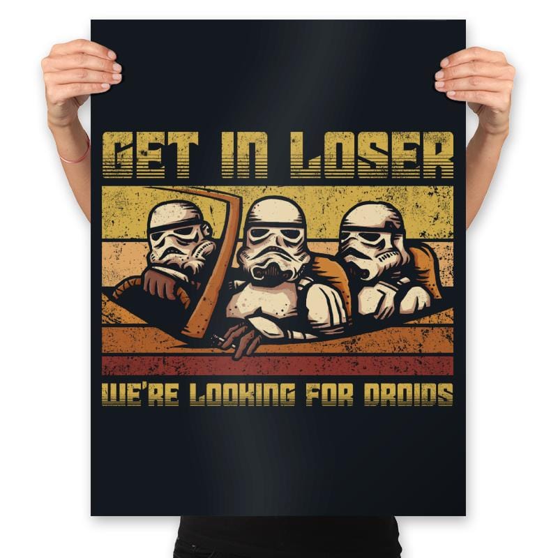 We're looking for Droids - Prints Posters RIPT Apparel 18x24 / Black