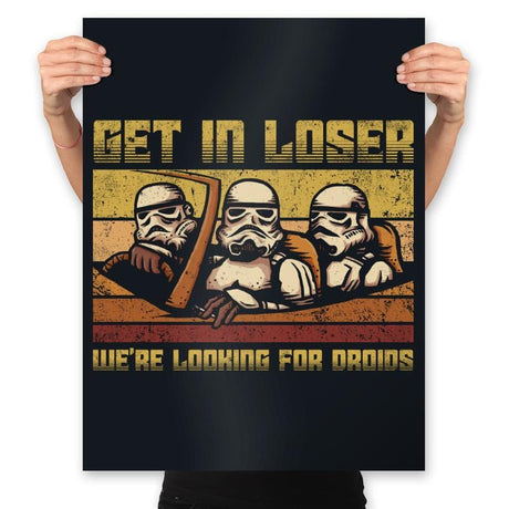 We're looking for Droids - Prints Posters RIPT Apparel 18x24 / Black