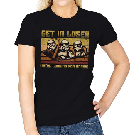 We're looking for Droids - Womens T-Shirts RIPT Apparel Small / Black