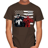 We're Sorry Ms. Parker - Best Seller - Mens T-Shirts RIPT Apparel Small / Dark Chocolate