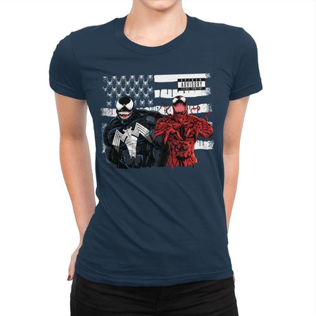 We're Sorry Ms. Parker - Best Seller - Womens Premium T-Shirts RIPT Apparel Small / Midnight Navy