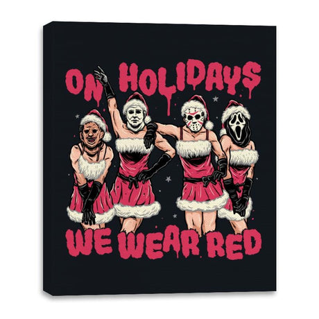 We Wear Red - Canvas Wraps Canvas Wraps RIPT Apparel 16x20 / Black
