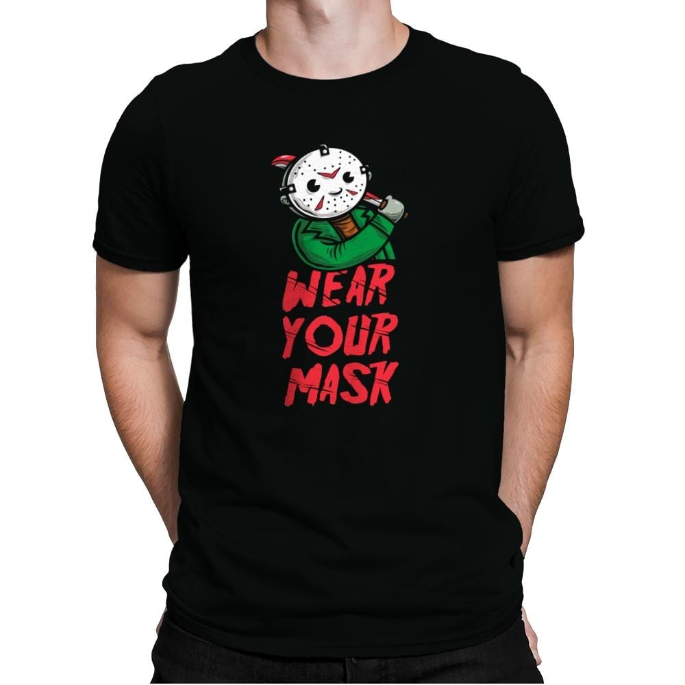 Wear Your Mask - Mens Premium T-Shirts RIPT Apparel Small / Black