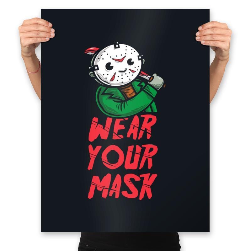 Wear Your Mask - Prints Posters RIPT Apparel 18x24 / Black