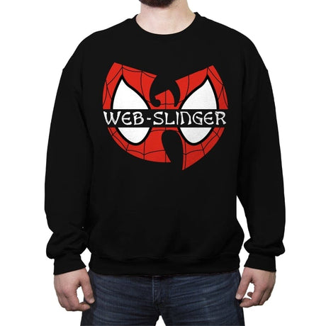 Web-Slinger Clan - Crew Neck Sweatshirt Crew Neck Sweatshirt RIPT Apparel Small / Black
