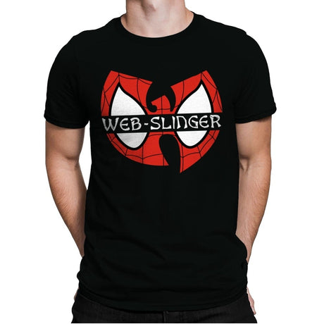 Web-Slinger Clan - Mens Premium T-Shirts RIPT Apparel Small / Black
