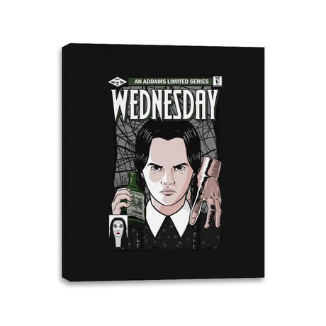 Wednesday Comics - Canvas Wraps Canvas Wraps RIPT Apparel 11x14 / Black