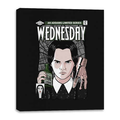 Wednesday Comics - Canvas Wraps Canvas Wraps RIPT Apparel 16x20 / Black