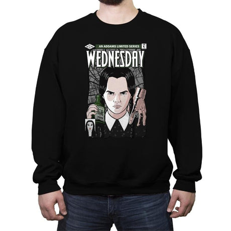 Wednesday Comics - Crew Neck Sweatshirt Crew Neck Sweatshirt RIPT Apparel