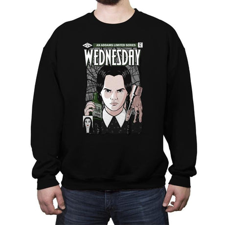 Wednesday Comics - Crew Neck Sweatshirt Crew Neck Sweatshirt RIPT Apparel