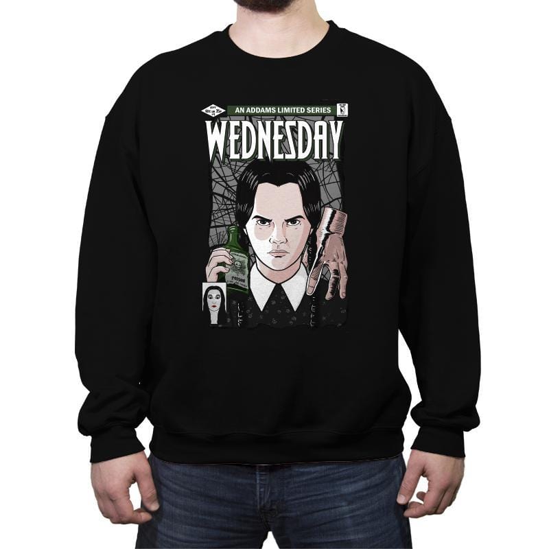 Wednesday Comics - Crew Neck Sweatshirt Crew Neck Sweatshirt RIPT Apparel
