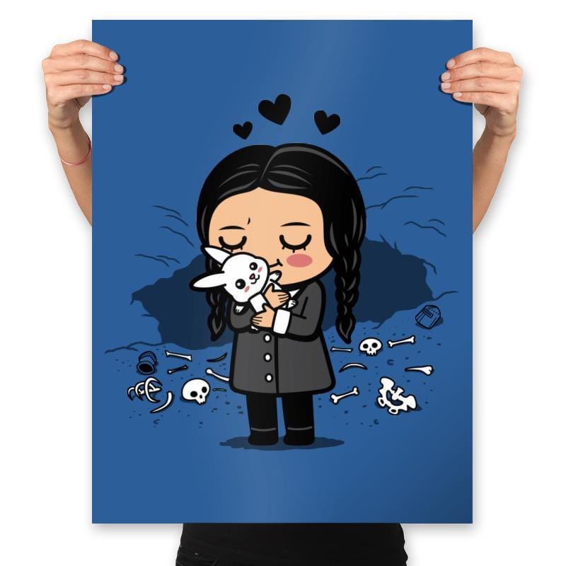 Wednesday's New Friend - Prints Posters RIPT Apparel 18x24 / Royal
