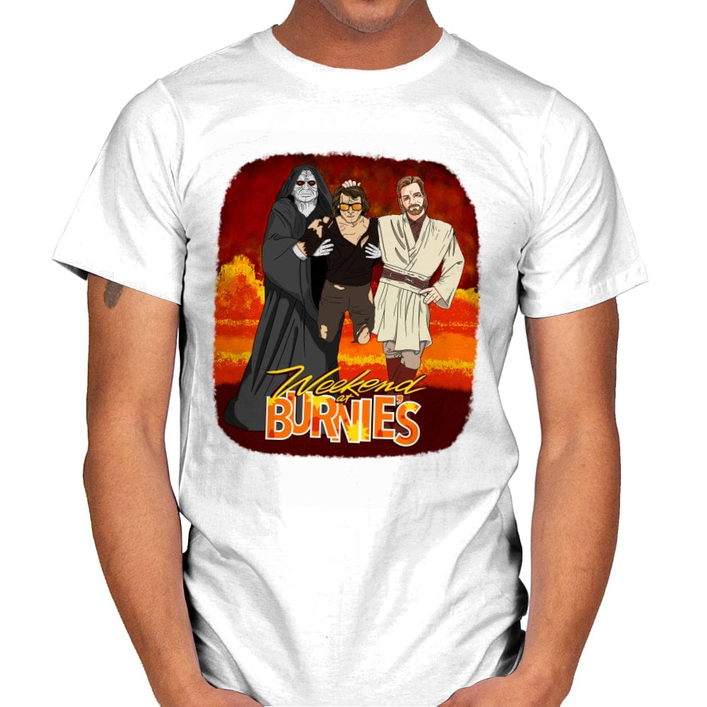 Weekend at Burnie’s - Mens T-Shirts RIPT Apparel Small / White