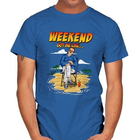 Weekend Plans - Mens T-Shirts RIPT Apparel Small / Royal