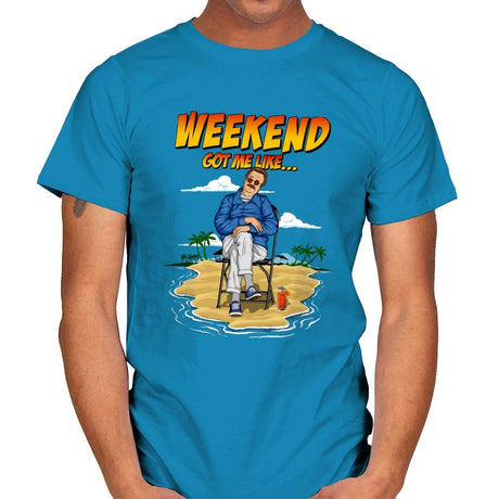 Weekend Plans - Mens T-Shirts RIPT Apparel Small / Sapphire