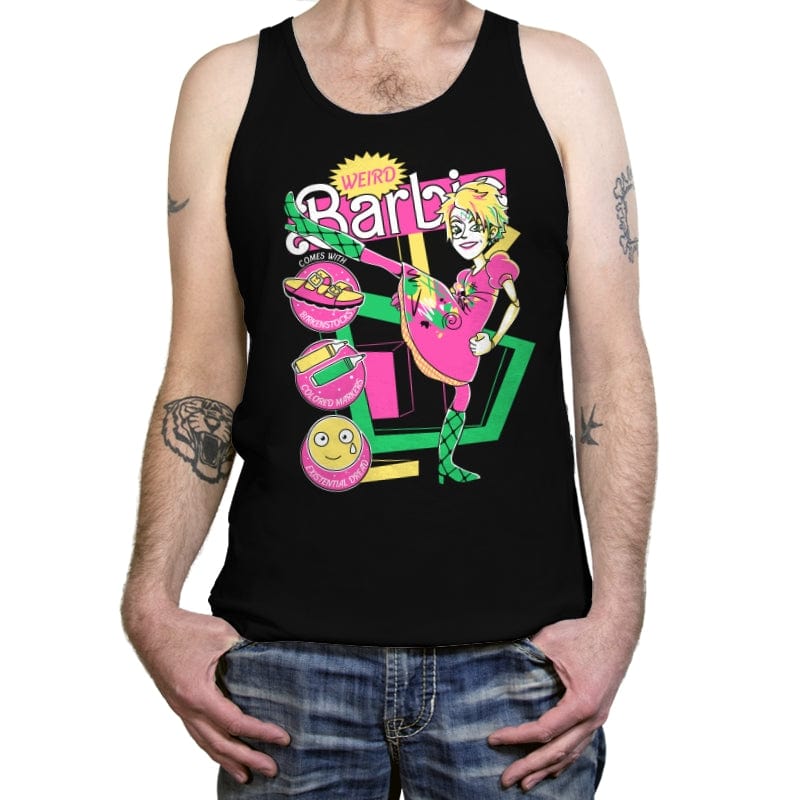 Weird Doll - Tanktop Tanktop RIPT Apparel X-Small / Black