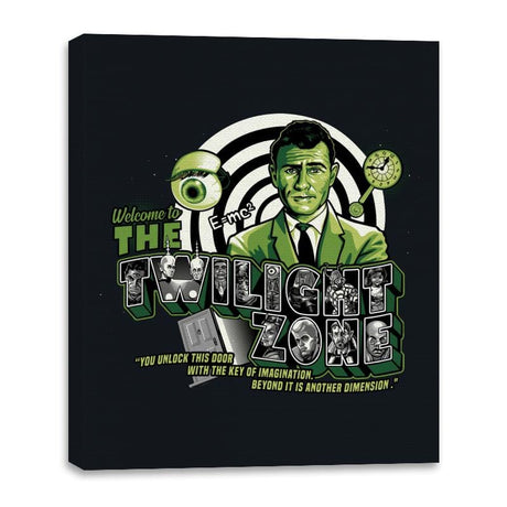 Welcome to Another Dimension - Canvas Wraps Canvas Wraps RIPT Apparel 16x20 / Black