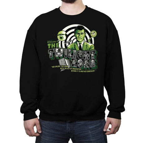 Welcome to Another Dimension - Crew Neck Sweatshirt Crew Neck Sweatshirt RIPT Apparel Small / Black