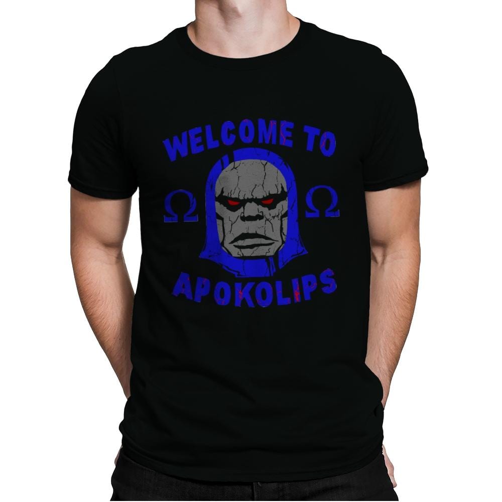 Welcome to Apokolips - Mens Premium T-Shirts RIPT Apparel Small / Black
