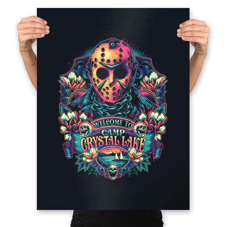Welcome To Camp - Prints Posters RIPT Apparel 18x24 / Black