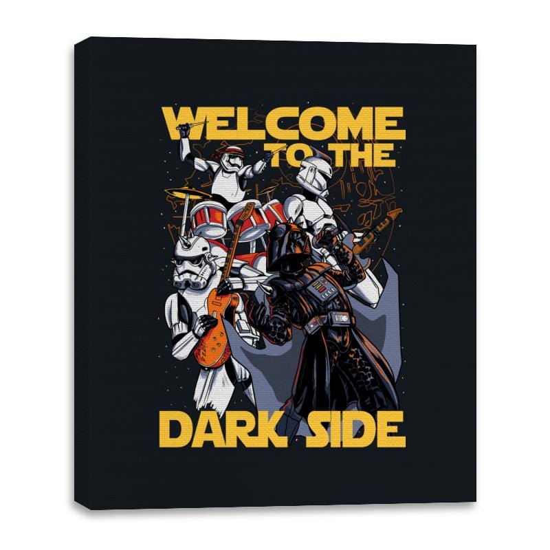 Welcome to the Dark Side - Canvas Wraps Canvas Wraps RIPT Apparel 16x20 / Black