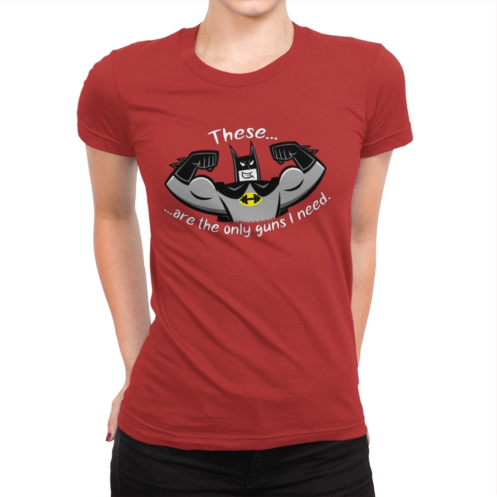 Welcome to the Gotham Gun Show - Womens Premium T-Shirts RIPT Apparel Small / Red