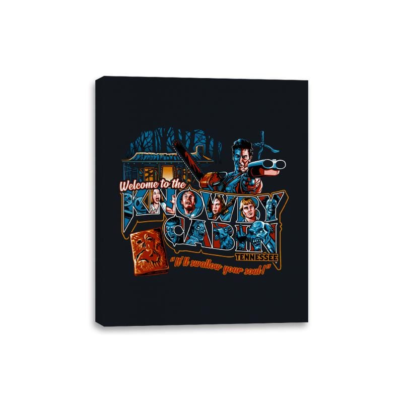 Welcome to the Knowby Cabin - Canvas Wraps Canvas Wraps RIPT Apparel 8x10 / Black