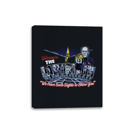 Welcome to The Labyrinth - Canvas Wraps Canvas Wraps RIPT Apparel 8x10 / Black