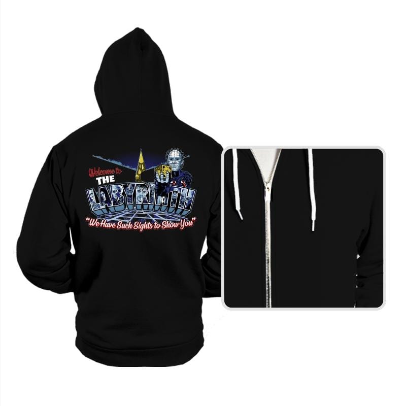 Welcome to The Labyrinth - Hoodies Hoodies RIPT Apparel Small / Black