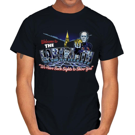 Welcome to The Labyrinth - Mens T-Shirts RIPT Apparel Small / Black