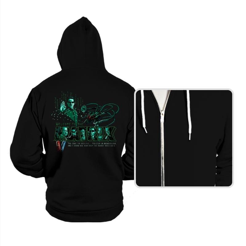 Welcome to The Matrix - Hoodies Hoodies RIPT Apparel Small / Black