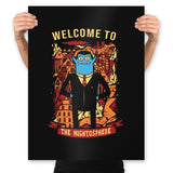 Welcome to the Night - Prints Posters RIPT Apparel 18x24 / Black