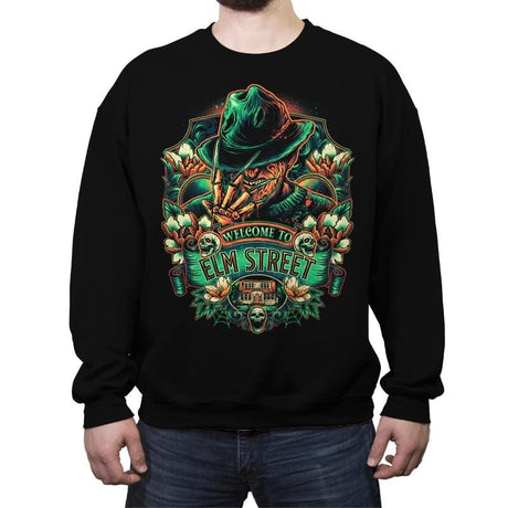 Welcome To Your Nightmare - Crew Neck Sweatshirt Crew Neck Sweatshirt RIPT Apparel Small / Black