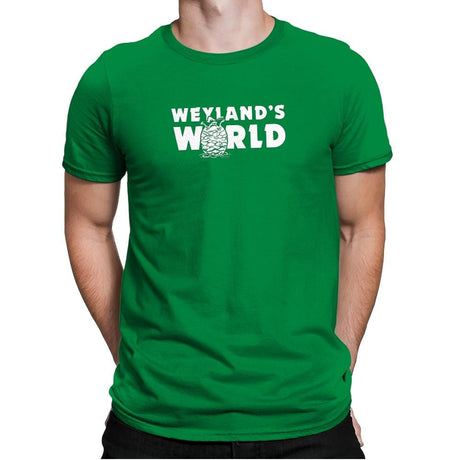Weyland's World - Extraterrestrial Tees - Mens Premium T-Shirts RIPT Apparel Small / Kelly Green