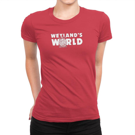 Weyland's World - Extraterrestrial Tees - Womens Premium T-Shirts RIPT Apparel Small / Red