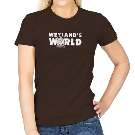 Weyland's World - Extraterrestrial Tees - Womens T-Shirts RIPT Apparel Small / Dark Chocolate