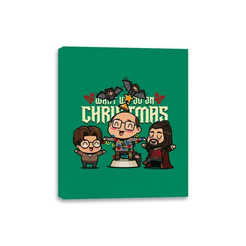 What We do on Christmas - Canvas Wraps Canvas Wraps RIPT Apparel 8x10 / Kelly