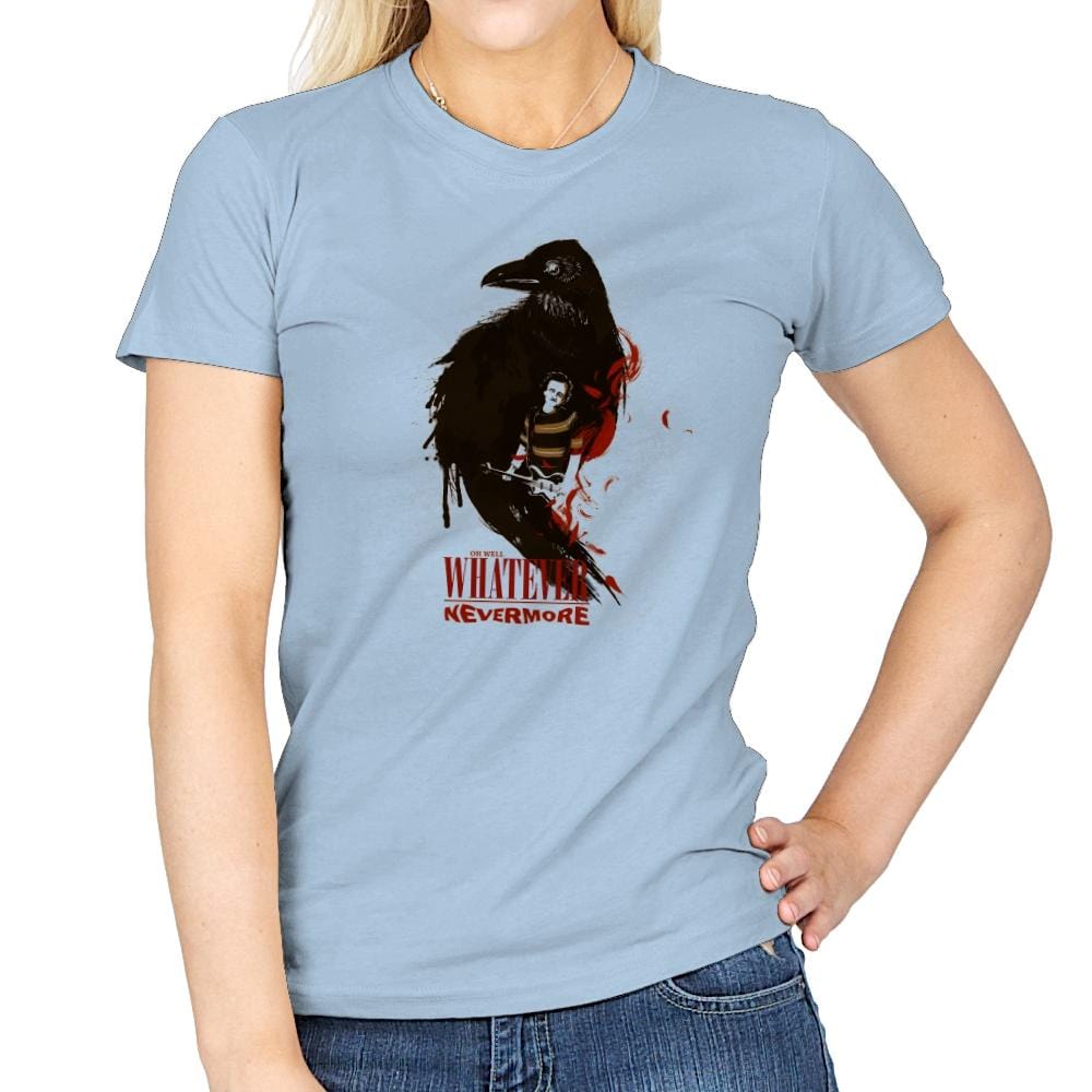Whatever, Nevermore Exclusive - 90s Kid - Womens T-Shirts RIPT Apparel Small / Light Blue