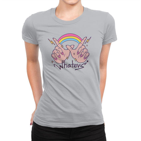 Whatevs! - Womens Premium T-Shirts RIPT Apparel Small / Heather Grey