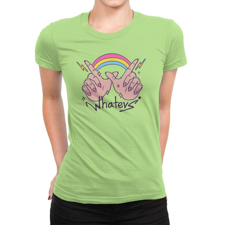 Whatevs! - Womens Premium T-Shirts RIPT Apparel Small / Mint