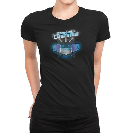 Wheeljack's Customs Exclusive - Womens Premium T-Shirts RIPT Apparel Small / Black
