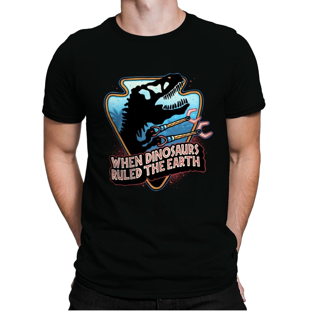 When Dinosaurs Ruled the Earth - Mens Premium T-Shirts RIPT Apparel Small / Black