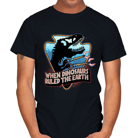 When Dinosaurs Ruled the Earth - Mens T-Shirts RIPT Apparel Small / Black