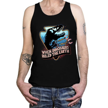 When Dinosaurs Ruled the Earth - Tanktop Tanktop RIPT Apparel X-Small / Black