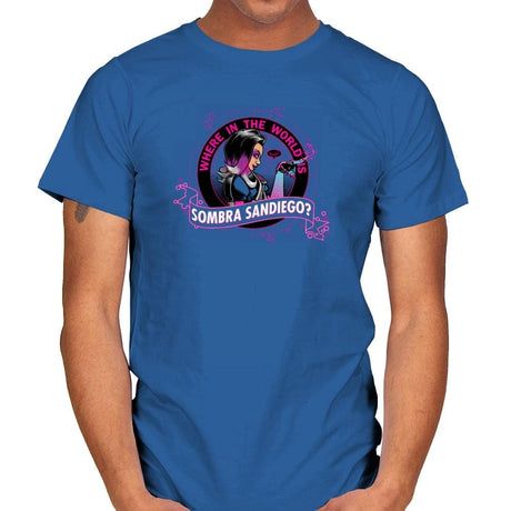 Where in the World is Sombra Sandiego? Exclusive - Mens T-Shirts RIPT Apparel Small / Royal
