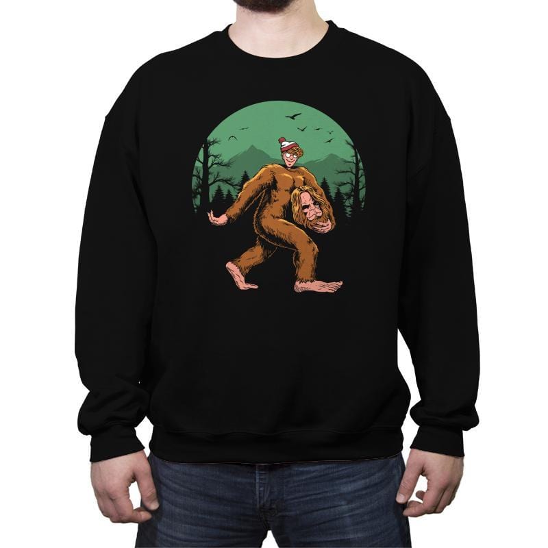 Where is Big Foot? - Crew Neck Sweatshirt Crew Neck Sweatshirt RIPT Apparel