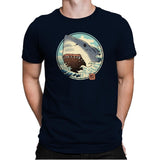 White Shark Attack! - Mens Premium T-Shirts RIPT Apparel Small / Midnight Navy