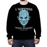 White Walker Survivor - Crew Neck Sweatshirt Crew Neck Sweatshirt RIPT Apparel Small / Black